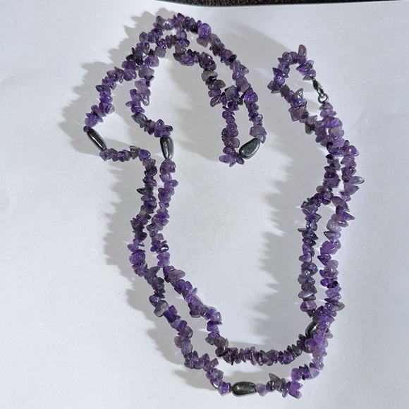 NWOT Amethyst and Silver Necklace - Picture 2 of 6
